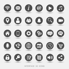 Media Icons Grey
