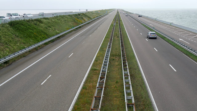 Diga Afsluitdijk in Olanda