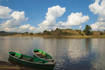 Fototapeta na wymiar lagoon Lemoa. Quiche in Guatemala