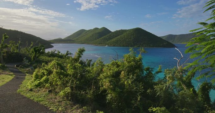 View from Annaberg ruins, St John, united states virgin islands