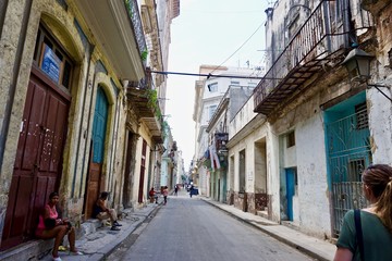 Obraz premium Havana streets and people