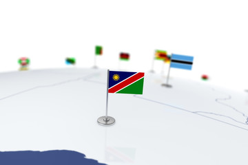 Naklejka premium Namibia flag