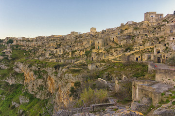 Fototapeta na wymiar Matera, view of the old city