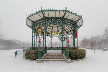 Gazebo in the Snow