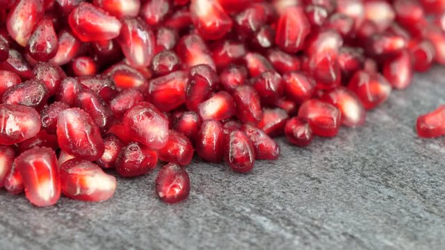 Pomegranate Seeds as not loopable roating, 4K