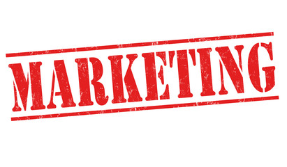 Marketing grunge rubber stamp