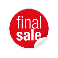 Final Sale label tag sign