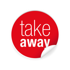 Take away label tag sign
