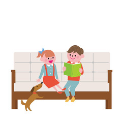 ソファに座る シニア 孫 イラスト Wall Mural Wallpaper Murals Matsu ソファに座る シニア 孫 イラスト Wall Mural Wallpaper Murals Matsu