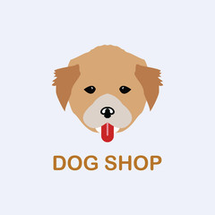 Dog Shop Logo Vector Template Design