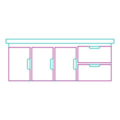 hospital drawer isolated icon vector illustration design