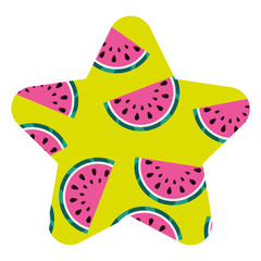 seamless pattern watermelon fruit fresh food vector illustration