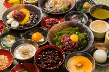 和のスイーツ　typical Japanese sweets