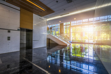 empty hall in the modern office building