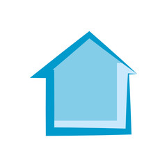 House real estate symbol cartoon