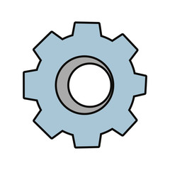 Gear machinery piece cartoon