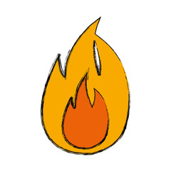 flame fire symbol cartoon
