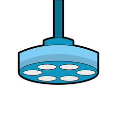 operating theater lamp icon vector illustration design
