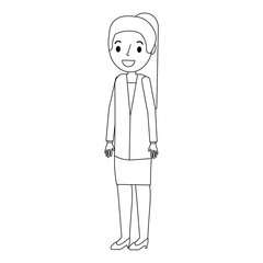 beautiful woman avatar character vector illustration design