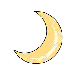 Moon quarter waning cartoon