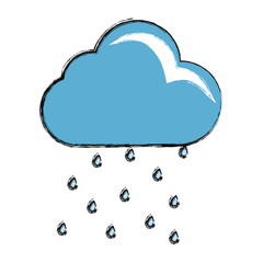 Cloud weather symbol cartoon