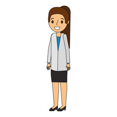 Fototapeta premium doctor woman avatar character vector illustration design
