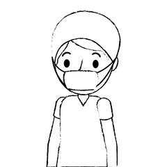 surgeon man avatar character icon vector illustration design