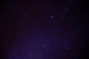 Fototapeta na wymiar Bright Star On The Sky In The Dark Night