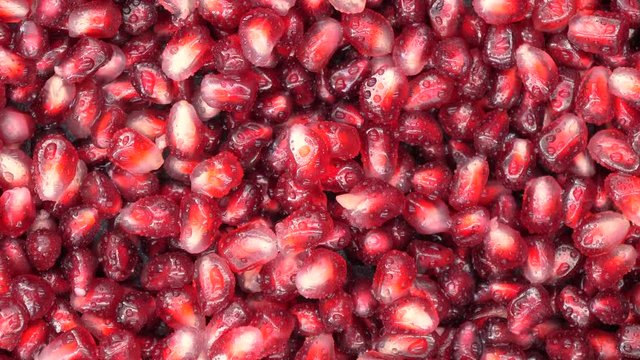 Pomegranate Seeds as not loopable roating, 4K