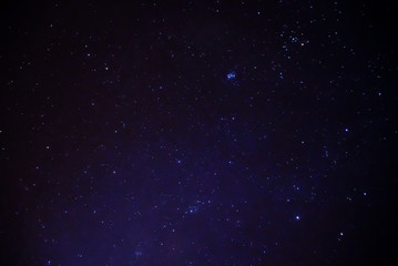 Fototapeta na wymiar Bright Star On The Sky In The Dark Night