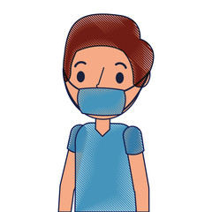 surgeon man avatar character icon vector illustration design
