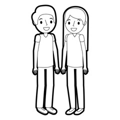 surgeons couple avatars characters icon vector illustration design