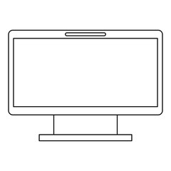 monitor computer isolated icon vector illustration design