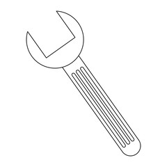 wrench key isolated icon vector illustration design