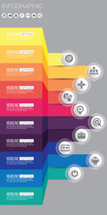 Timeline infographics design template with 10 options, process diagram, vector eps10 illustration