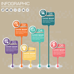 Fototapeta na wymiar Abstract digital illustration Infographic. Vector illustration can be used for workflow layout, diagram, number options, web design.