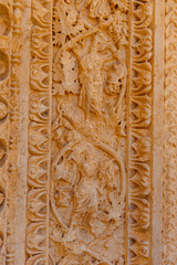 Baalbek Ancient city in Lebanon.Heliopolis temple complex.near the border with Syria.remains