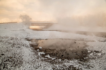 Hot mineral springs
