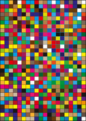 Abstract geometric colorful pattern for background. Square multicolored mosaic background