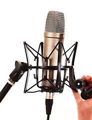 microphone in a studio