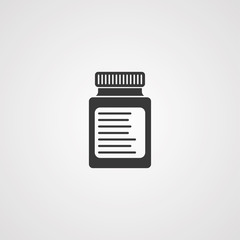 Pill bottle icon