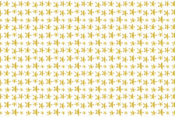 Golden Vector Hand Drawn Pattern