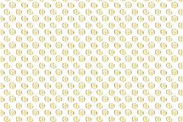 Golden Vector Hand Drawn Pattern