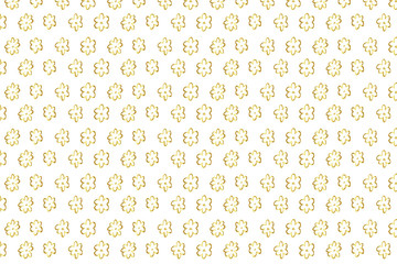 Golden Vector Hand Drawn Pattern