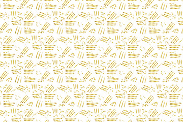 Golden Vector Hand Drawn Pattern