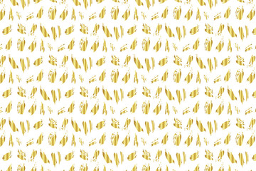 Golden Vector Hand Drawn Pattern
