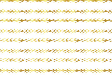 Golden Vector Hand Drawn Pattern
