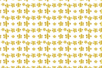 Golden Vector Hand Drawn Pattern