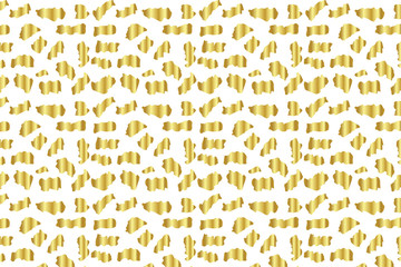 Golden Vector Hand Drawn Pattern