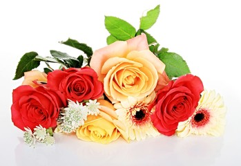 Valentine Roses sitting on a table